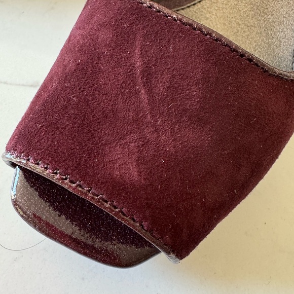 Kenneth Cole Reaction Dark Red ombré clear heel slingbacks - Picture 6 of 13